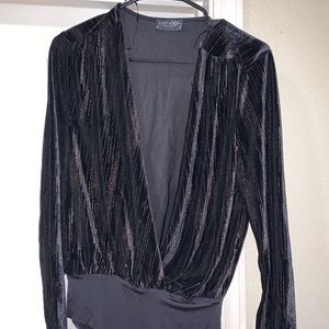 Zara sparkle bodysuit